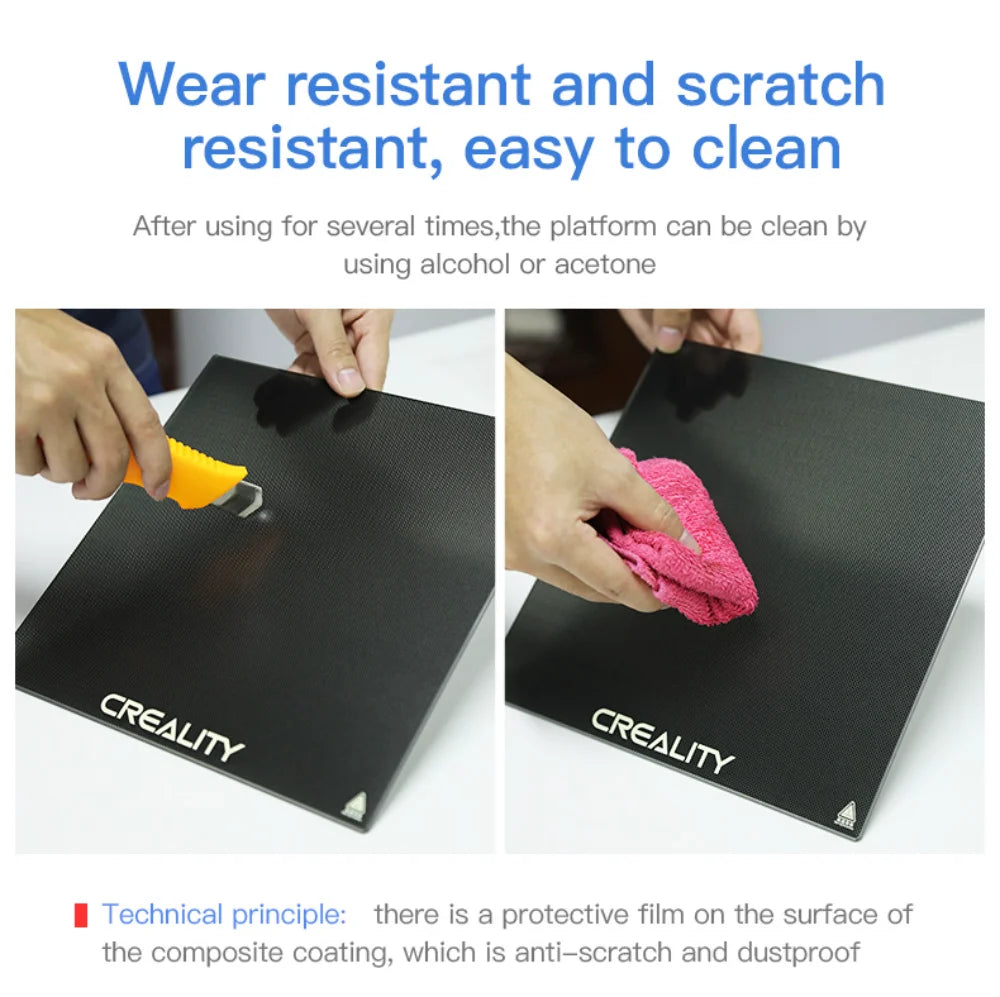 Cama Cristal Templado Original Creality Glass - 235x235mm