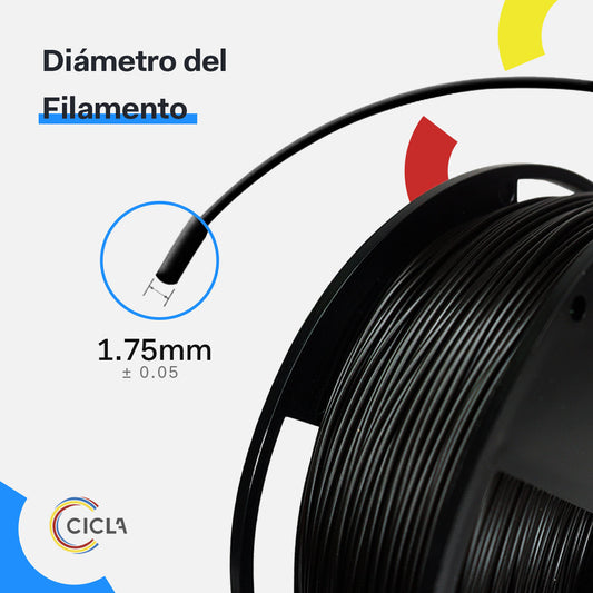 Filamento PLA Cicla 1.75mm - 1 Kg, Variedad de Colores